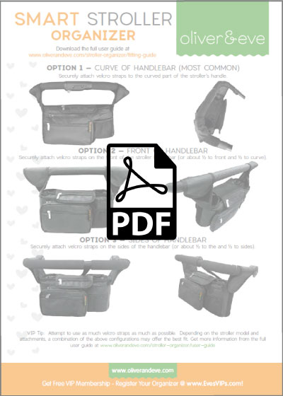 Access & Download the Quick Start Guide for Our Stroller Organizer!